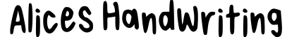 Alices Handwriting