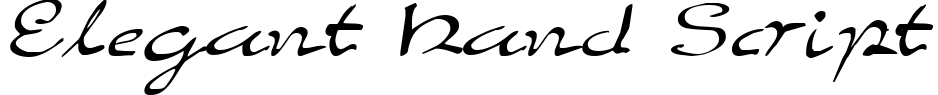 Elegant Hand Script