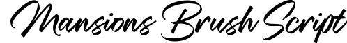 Mansions Brush Script