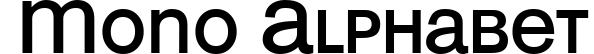 Mono Alphabet