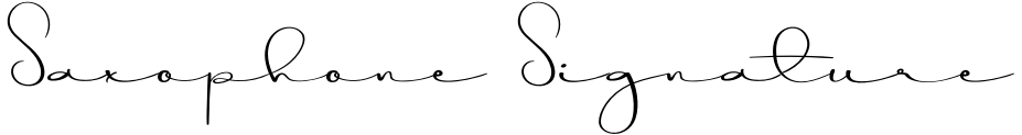 Saxophone Signature