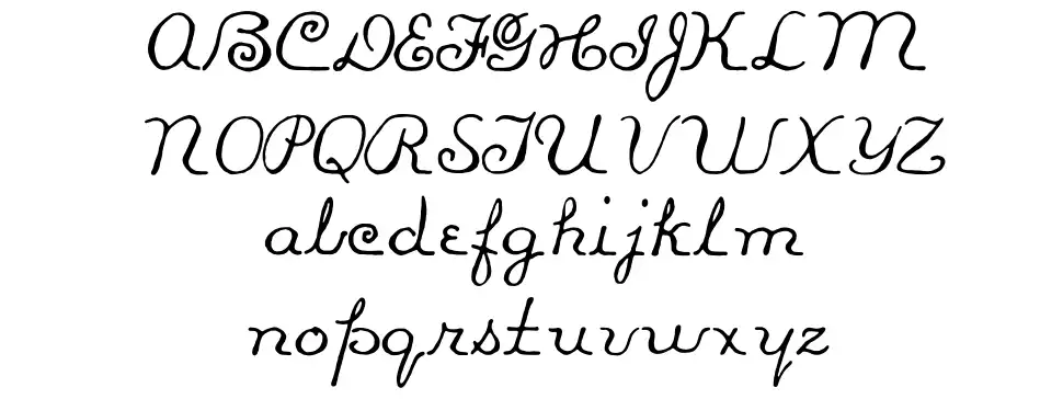 1891's Hazlett Scriptfont specimens