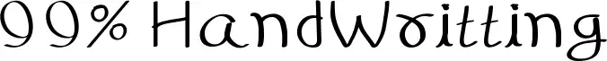 99% HandWritting