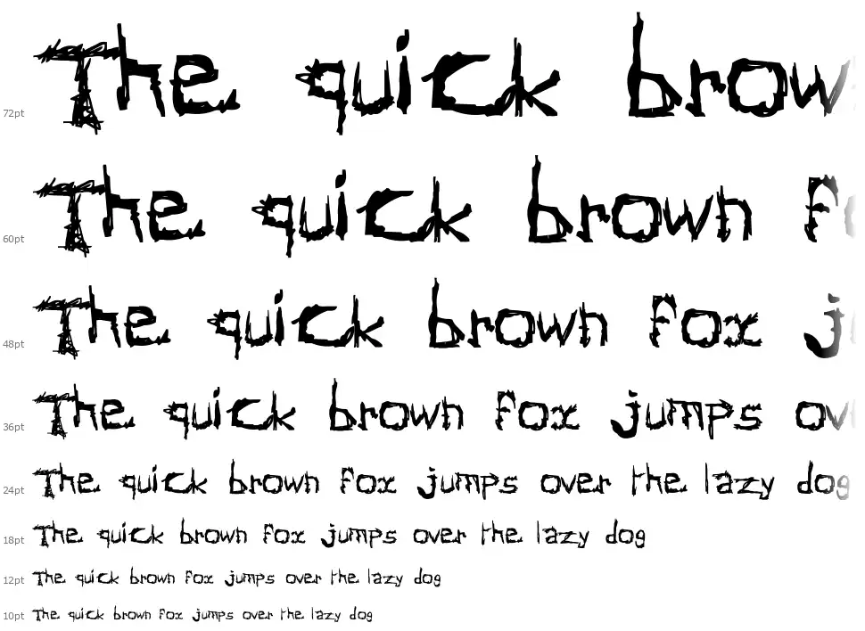 Abstract Classicfont waterfall