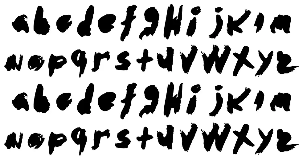 Abstractofont specimens