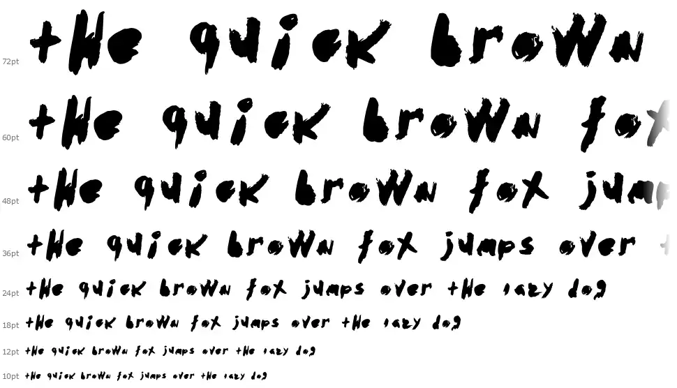 Abstractofont waterfall
