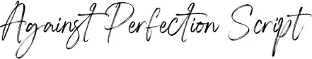Against Perfection Script