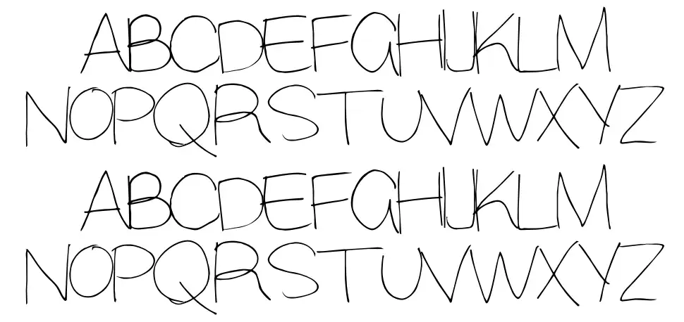 Aliskyfont specimens