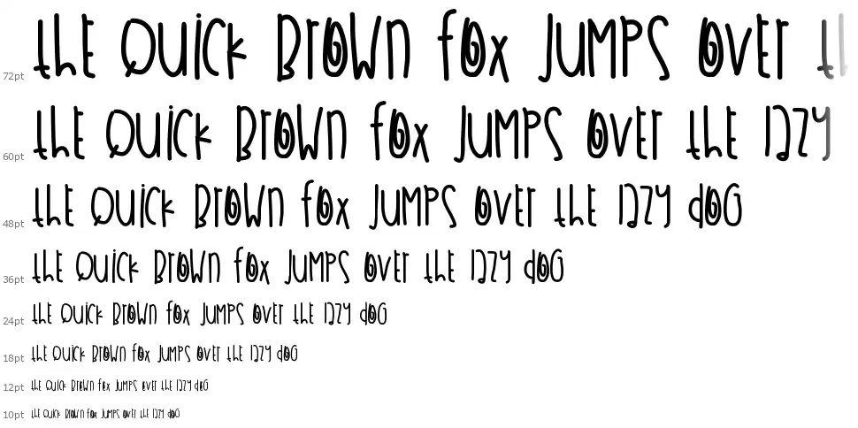 Allens Wonderlandfont waterfall