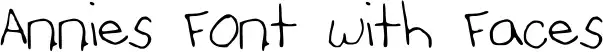Annies Font with Faces
