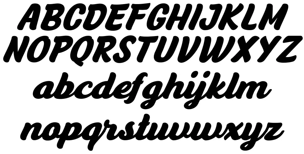 Anyelir Scriptfont specimens