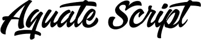 Aquate Script
