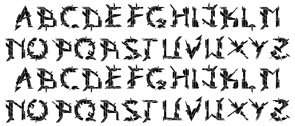 Arkfont specimens