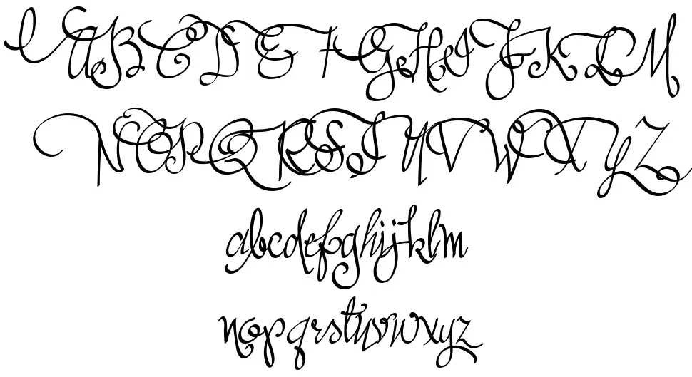 Austie Bost All My Lovefont specimens