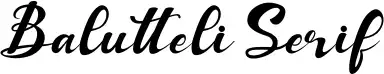 Balutteli Serif