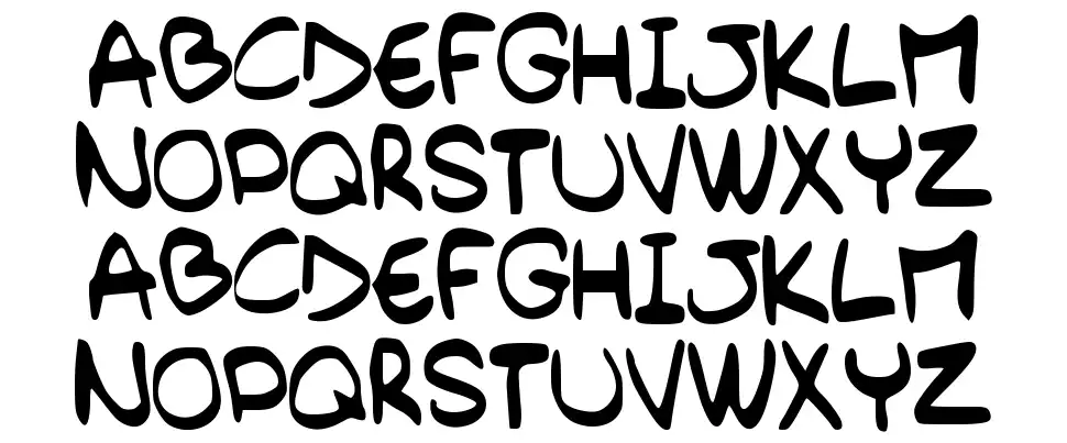 Barely Handwrittenfont specimens