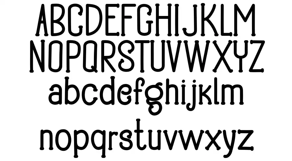 Barkoly Slimfont specimens