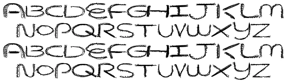 Beaver Scratchesfont specimens