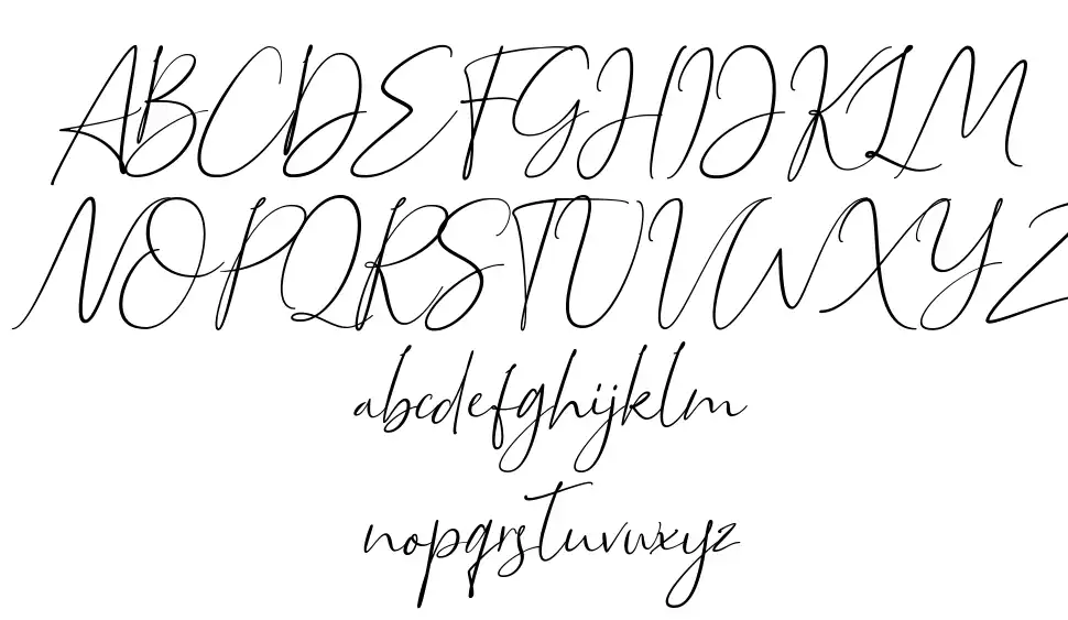 Bettrish Italicfont specimens