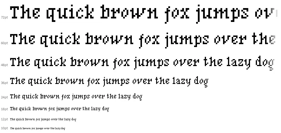 BF Mnemonikfont waterfall