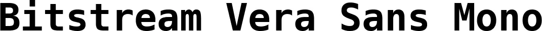 Bitstream Vera Sans Mono