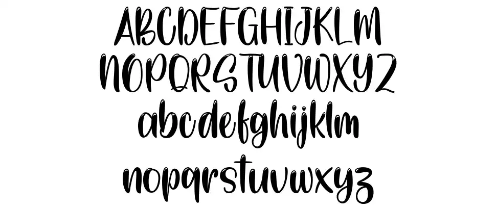 Black And Violetfont specimens