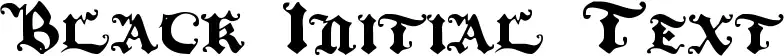 Black Initial Text