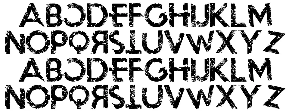 Blackout Morningfont specimens