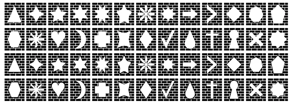 Bricks n Thingsfont specimens