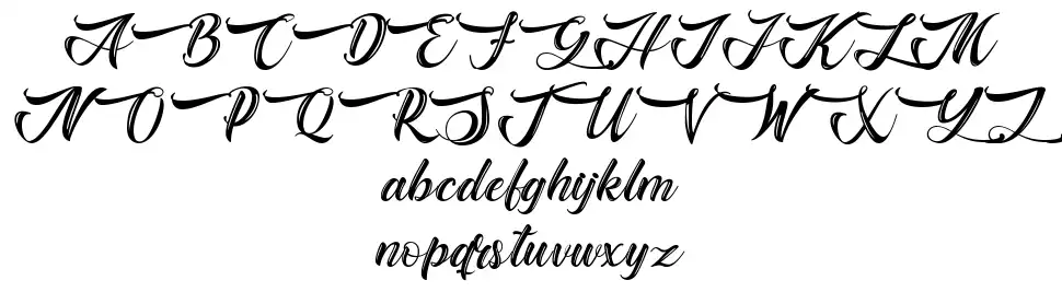 Bugharttafont specimens