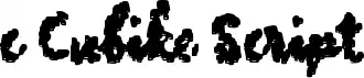 c Cubike Script