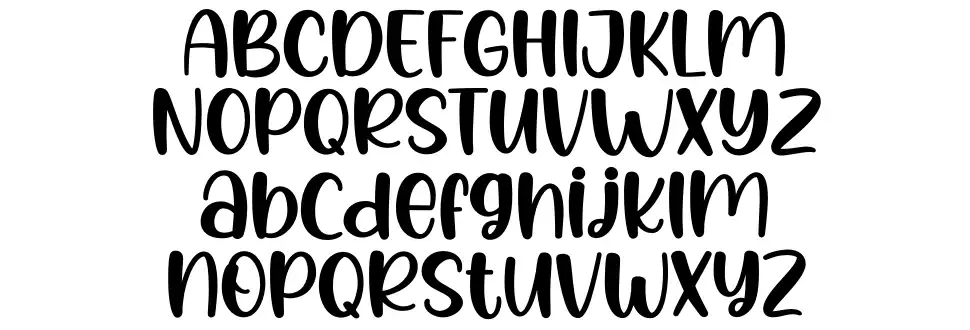 Candy Heartfont specimens