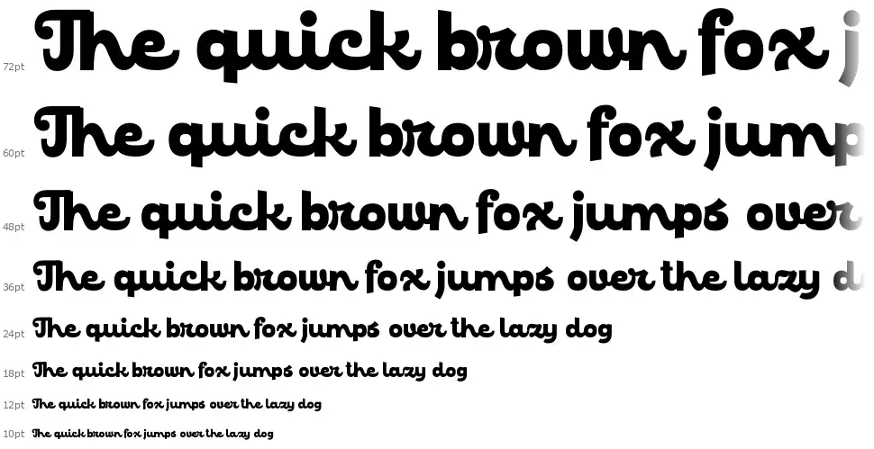 Caraphic Scriptfont waterfall