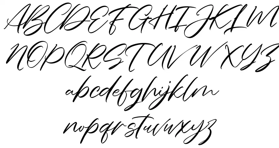 Charmelya Scriptfont specimens