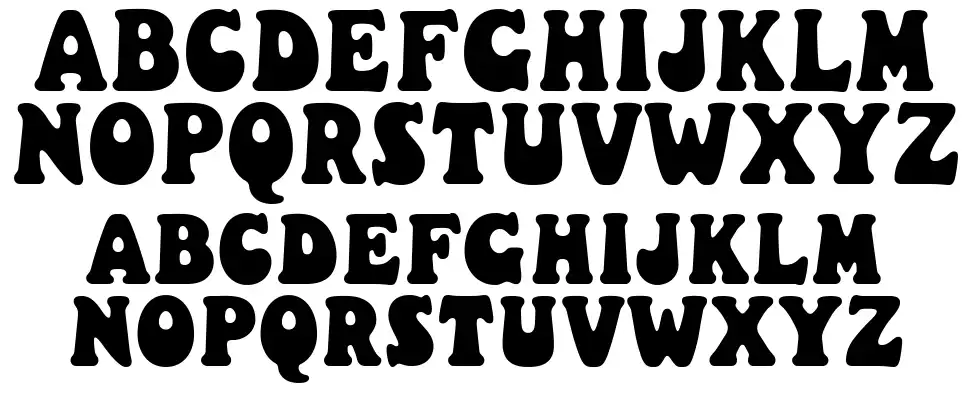 Christmas Puddingfont specimens