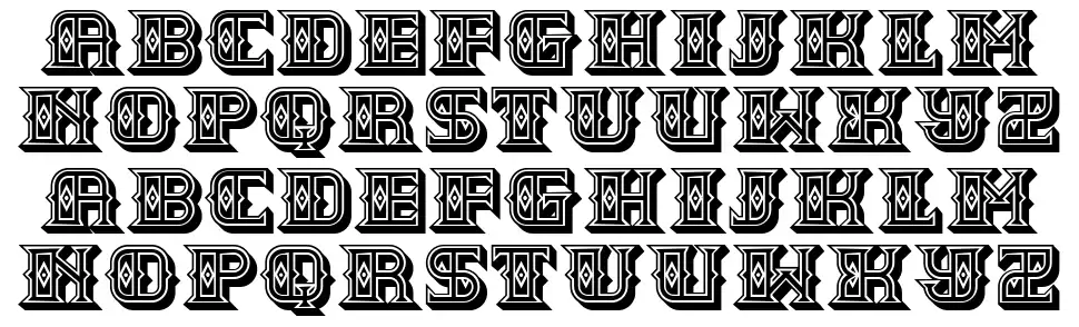 Combatfont specimens