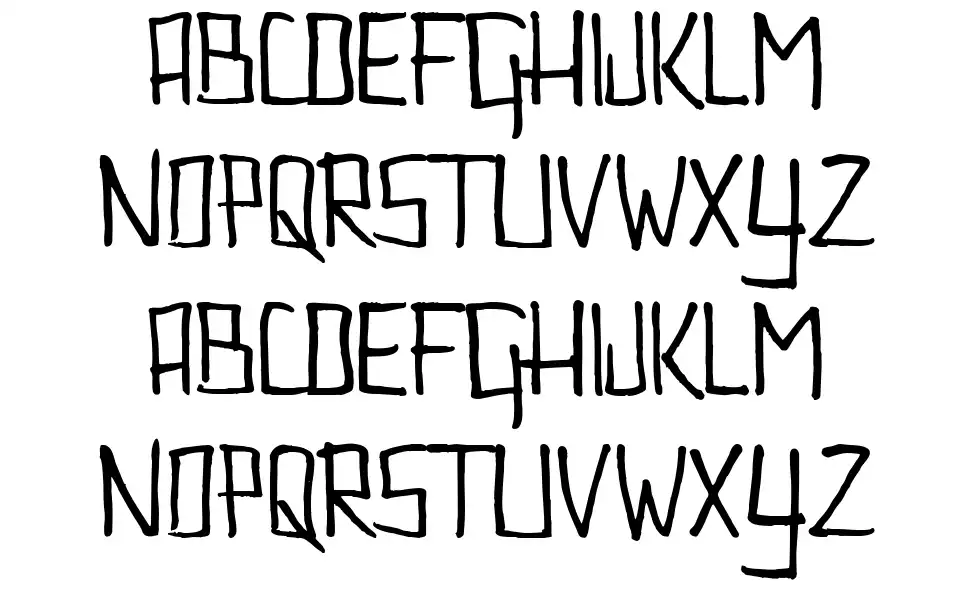 Couldnt Be Botheredfont specimens