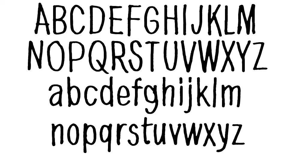 Dancing in the darkfont specimens