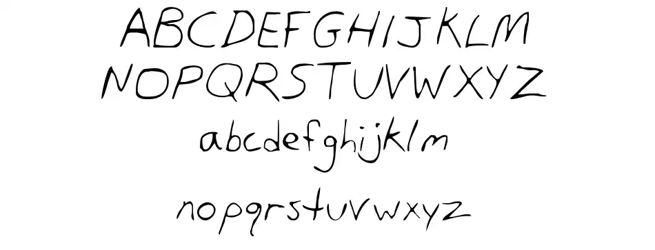 Dans Handfont specimens