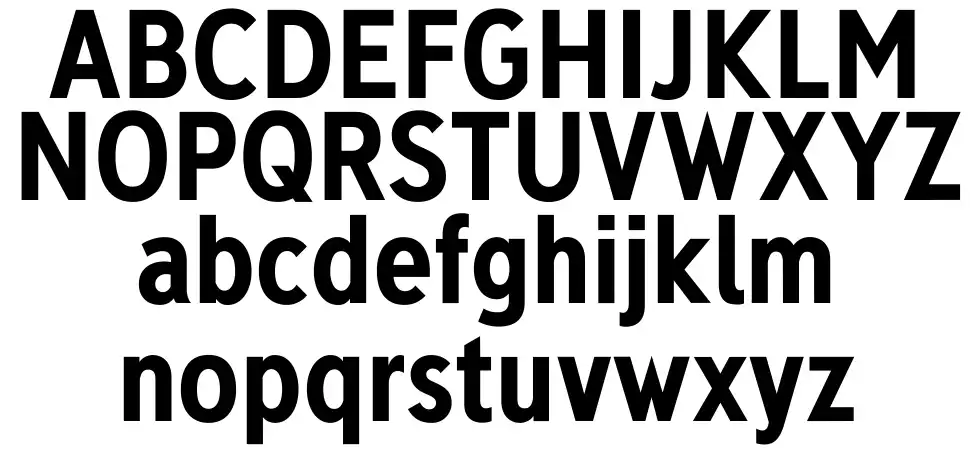 Deansgatefont specimens
