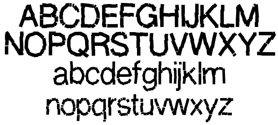 Decomposition phase 1font specimens