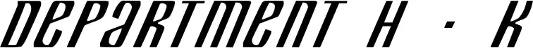 Department H + K