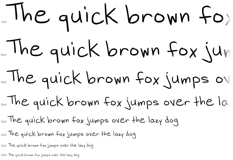DH Hand Scribbliesfont waterfall