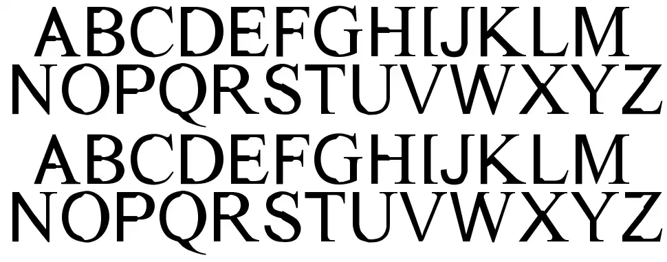 Dichotomyfont specimens