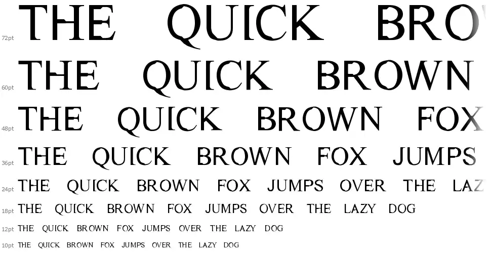 Dichotomyfont waterfall