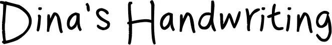 Dina's Handwriting