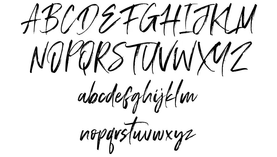 Displatterfont specimens