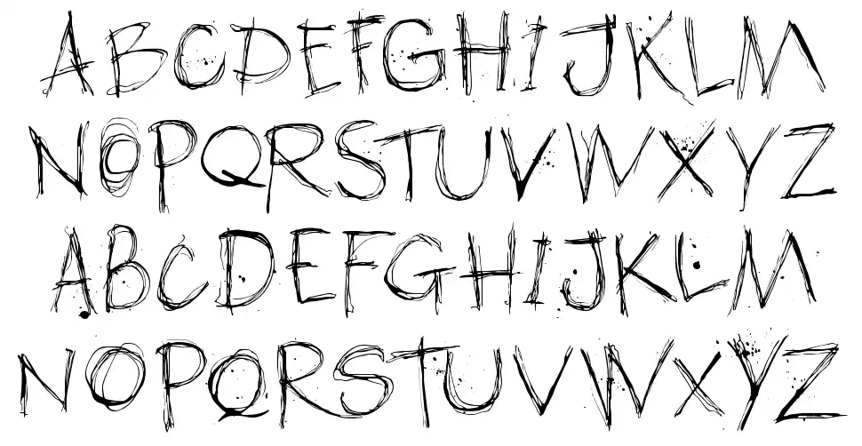DK American Grungefont specimens