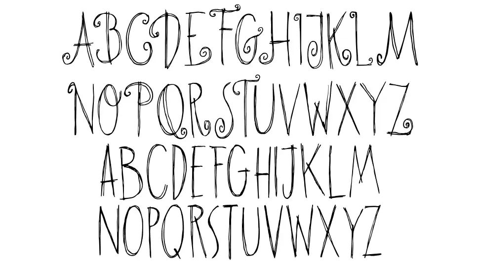 DK Hangman's Delightfont specimens