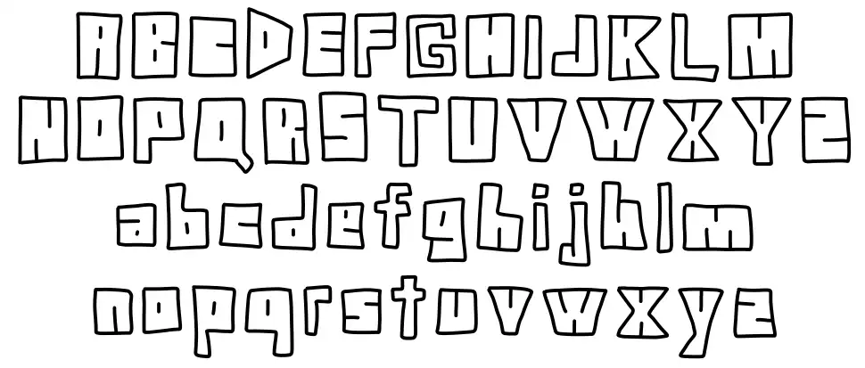 Doodle Digitfont specimens